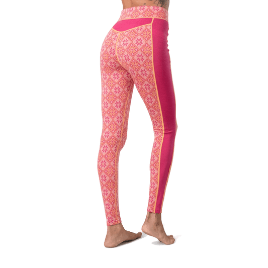 Kari Traa Rose High Waist Merino Woman's Pants, Berry Pink 2