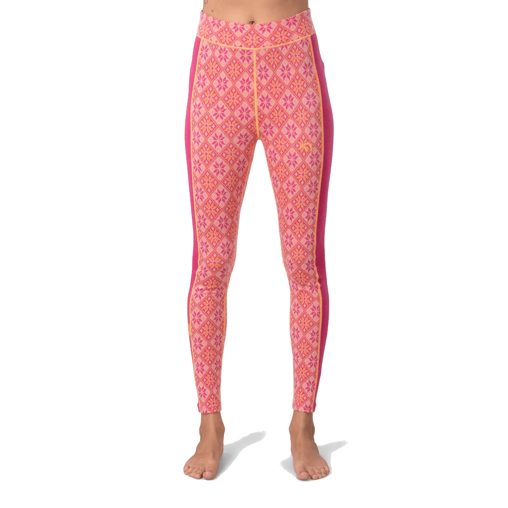 Kari Traa Rose High Waist Merino Woman's Pants, Berry Pink