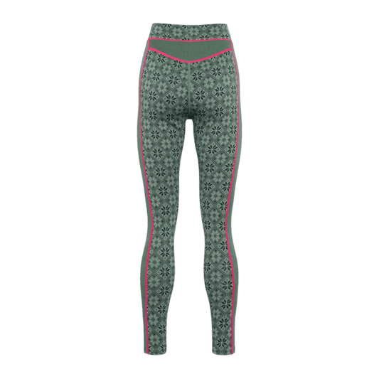 Kari Traa Rose High Waist Merino Woman's Pants, Green 2