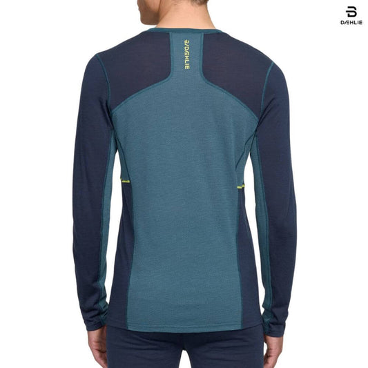 Bjorn Daehlie Performance Wool Men's LS, Teal 2