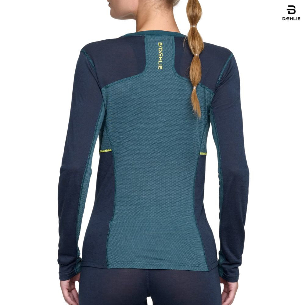 Bjorn Daehlie Performance Wool Women's LS, Teal 2