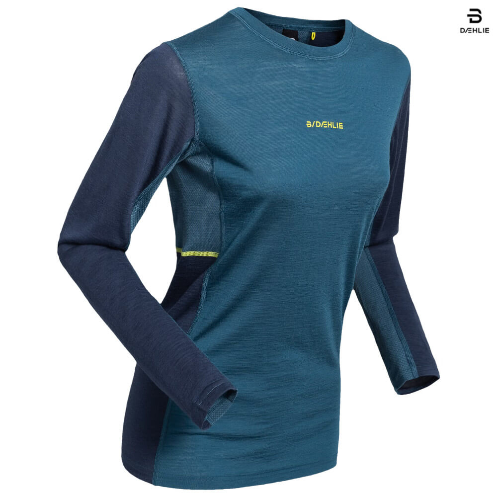 Bjorn Daehlie Performance Wool Women's LS, Teal 3