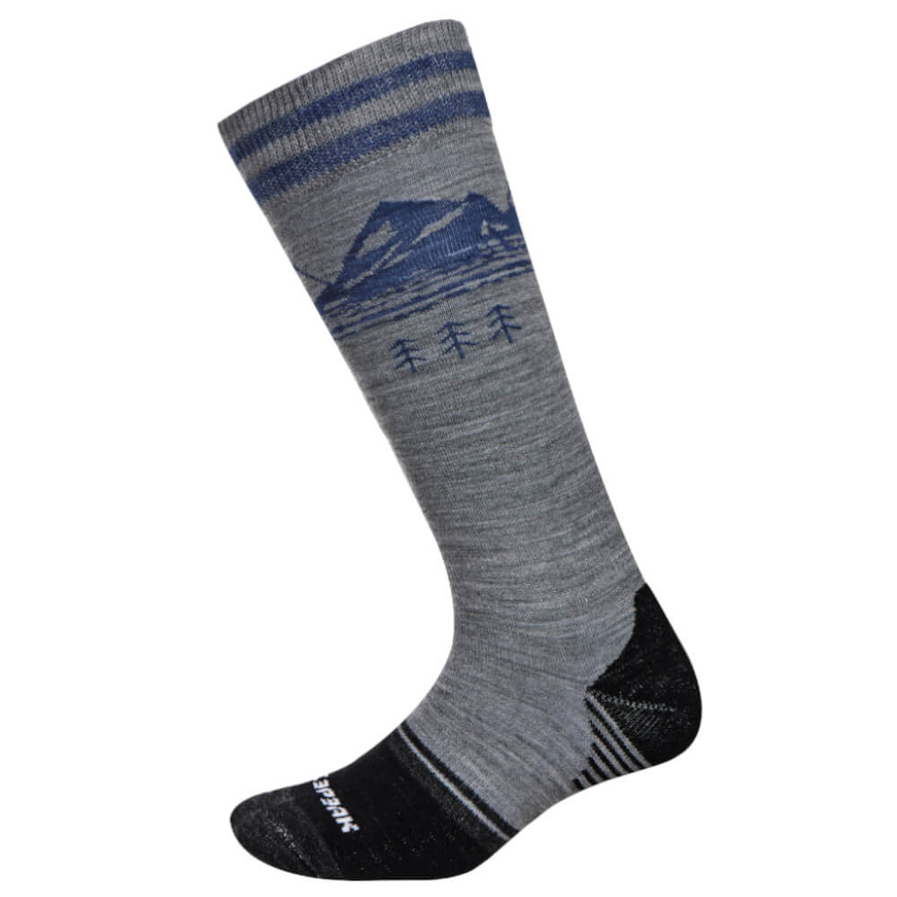 Icepeak Itzehoe Unisex Ski Socks, Light Grey