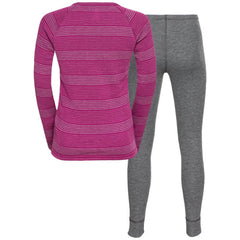 Odlo Active Warm Eco Kids Base Layer Set, Grey/Fuchsia 2