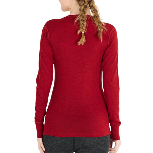 Whistler Cerro Women's Merino Wool Baselayer Top, Dried Tomato 2