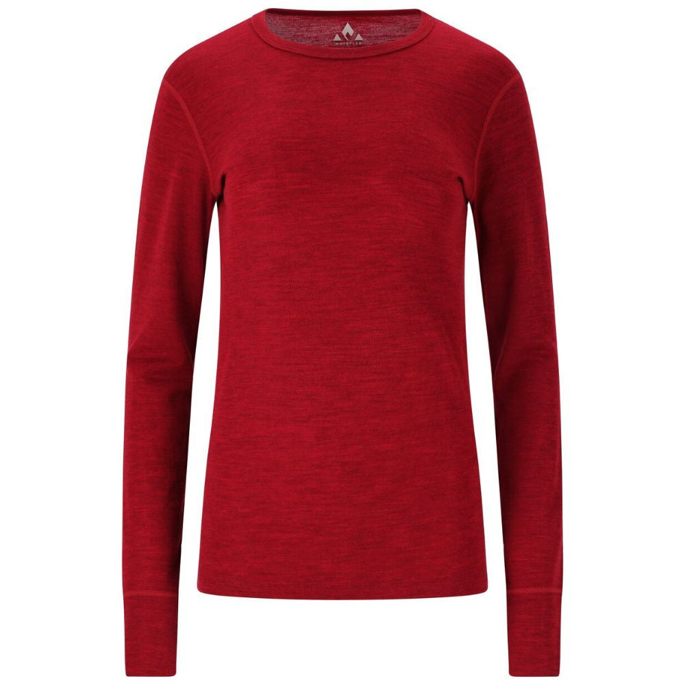 Whistler Cerro Women's Merino Wool Baselayer Top, Dried Tomato 4