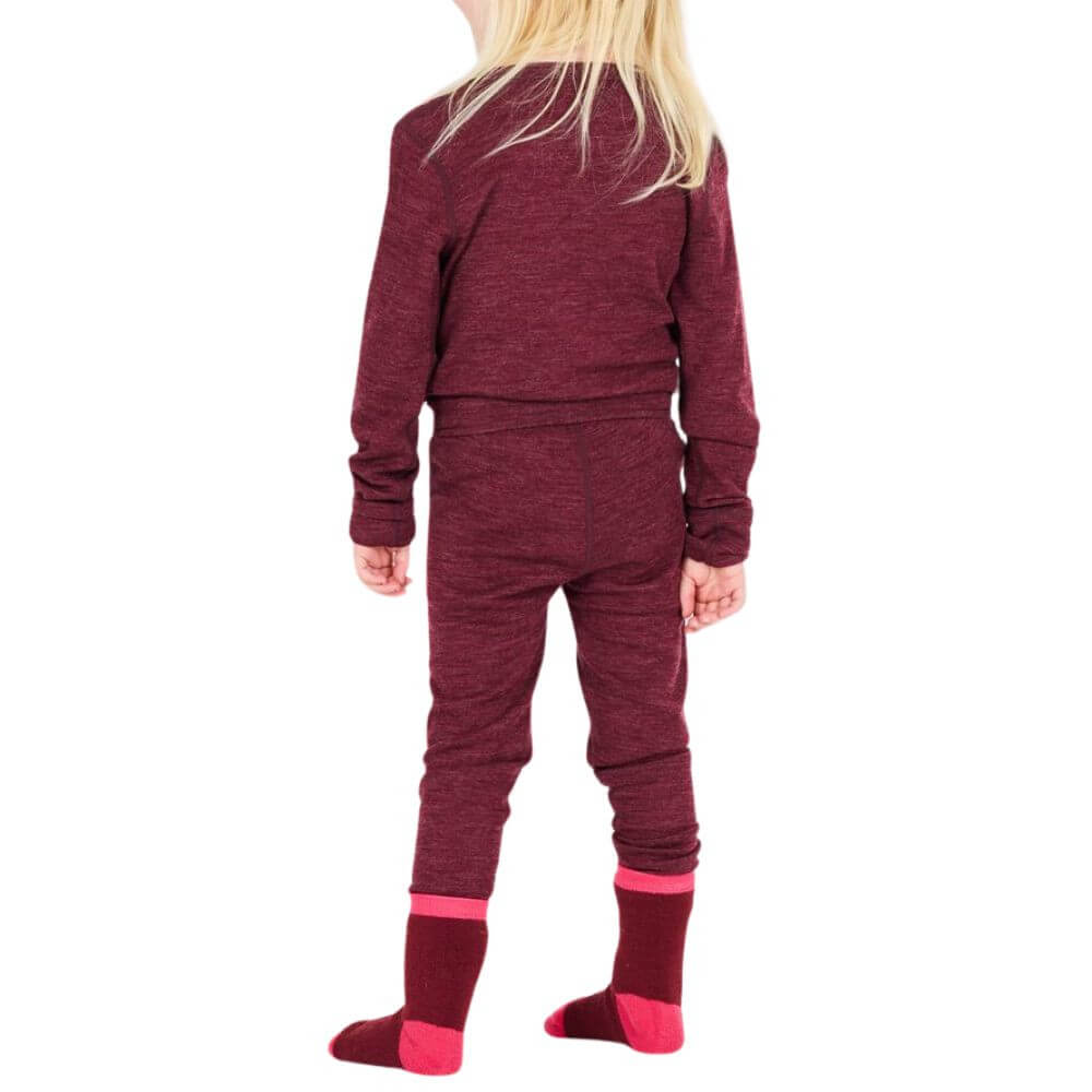 ZigZag Beta Kids Baselayer Set, Tawny Port 2