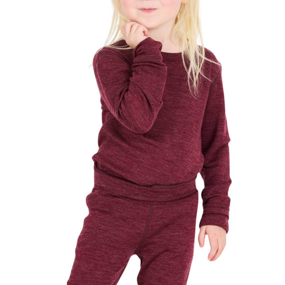 ZigZag Beta Kids Baselayer Set, Tawny Port 3