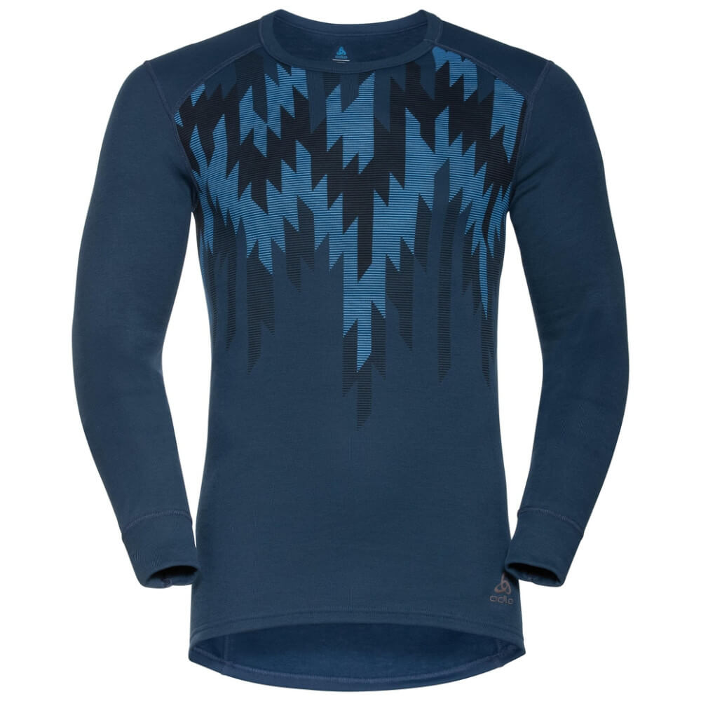 Odlo Active Warm Eco Graphic LS Men's Base Layer