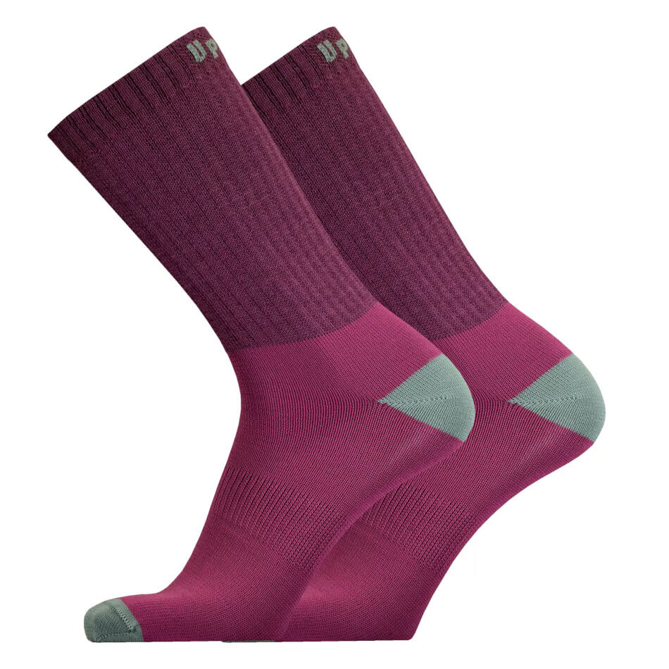 UphillSport Posio 3-Layer Merino Hiking Socks, wine ocean