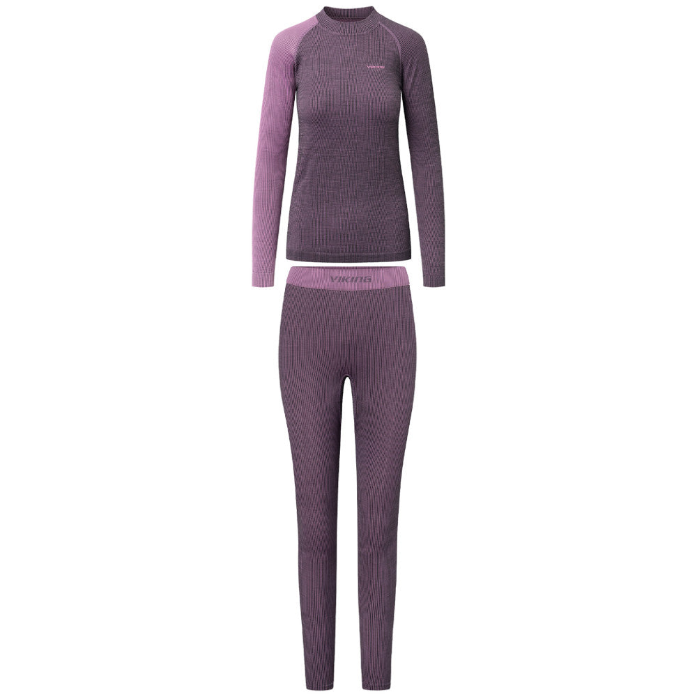 Viking Mounti Women's Base Layer Set, Purple 4